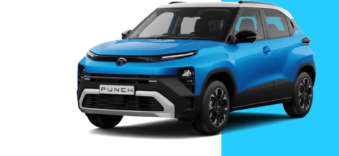 New Tata Punch Facelift 2026 on road SUV look with updated front grille, LED DRLs, new design and Tata Motors branding